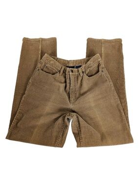 90's Corduroy Straight Leg Pants Size 31 Tan High Rise